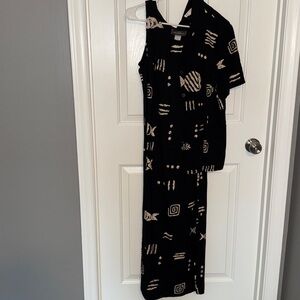 Vintage 80s Cruise Set Maxi/Button Down